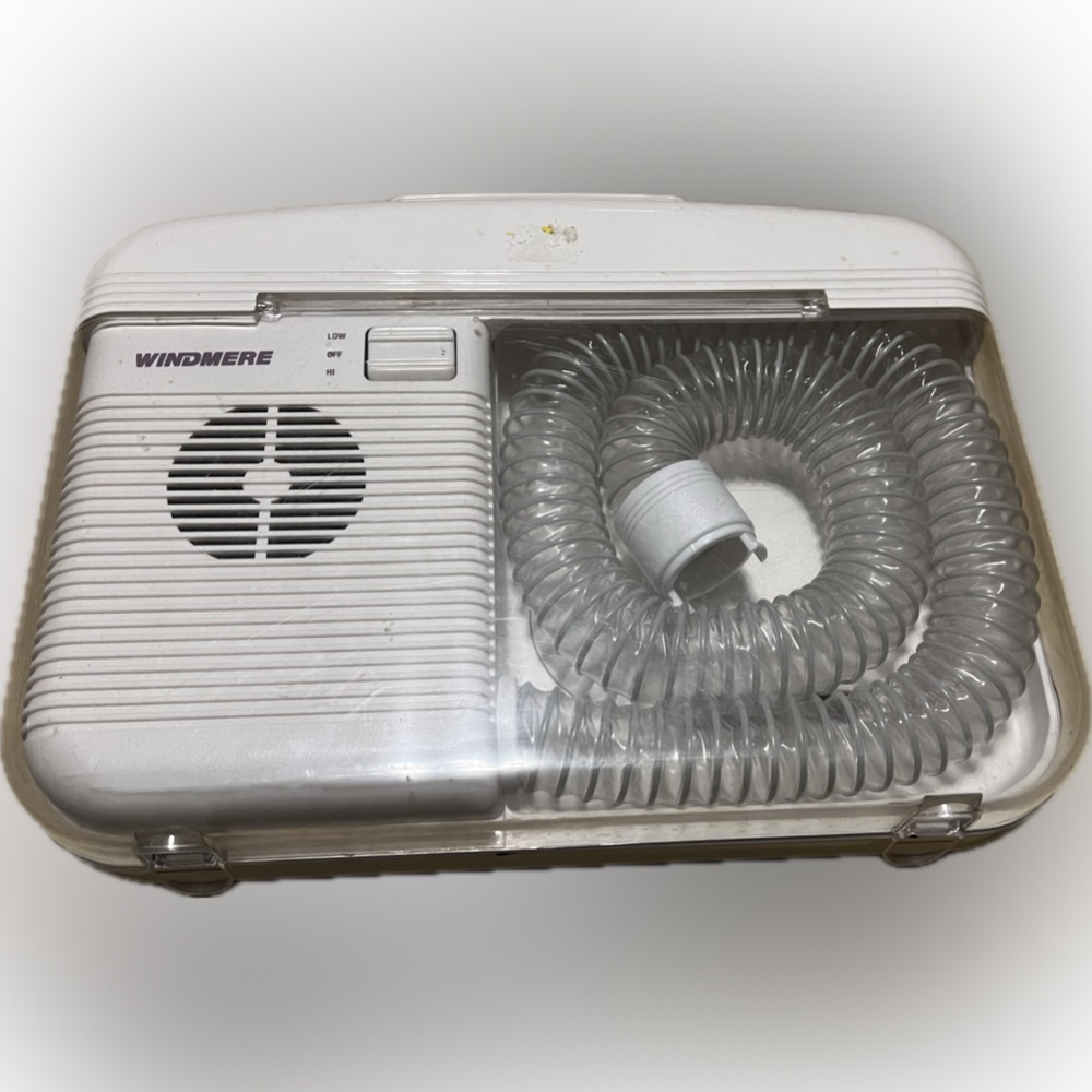 Vintage Windmere Soft Bonnet Hairdryer Portable SBD-40 Hair Carrycase